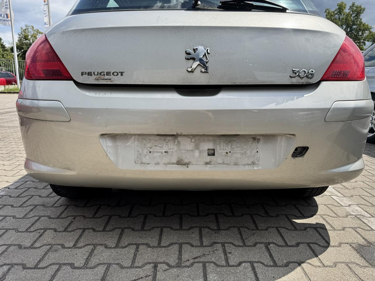 Peugeot 308 I original Stossf&auml;nger Sto&szlig;stange hinten Flie&szlig;heck ETS Aschgrau Bj.2008